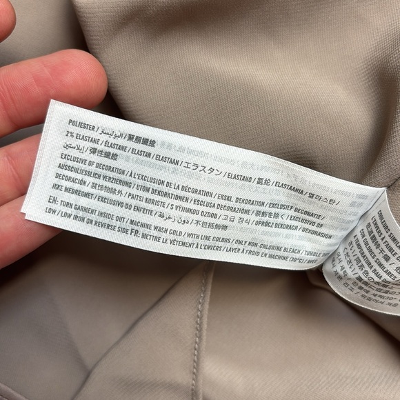 Elegant Tan Satin Skirt - Picture 5 of 5